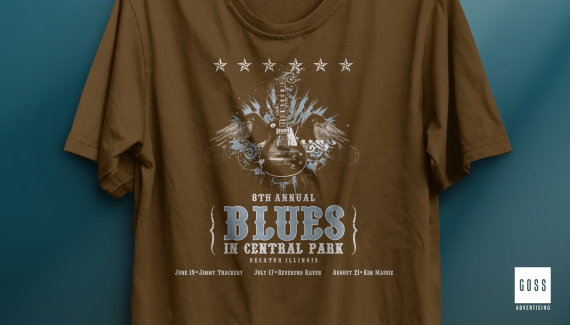 Blues in Central Park - T-Shirt Design