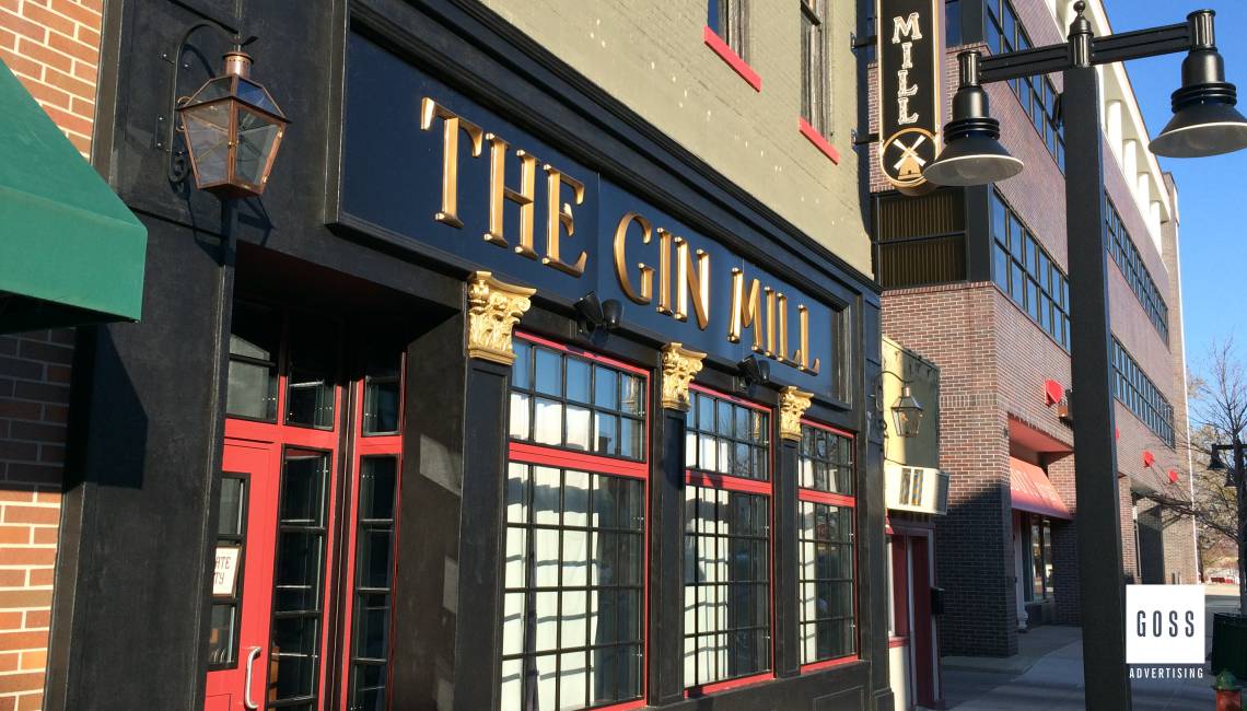 The Gin Mill - Exterior Signage