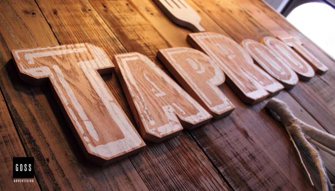 Taproot - Interior Sign Fabrication